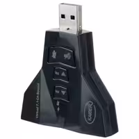 کارت صدا USB ولوم دار طرح موشکی 7.1Channel7.1channel USB Sound Audio Controller