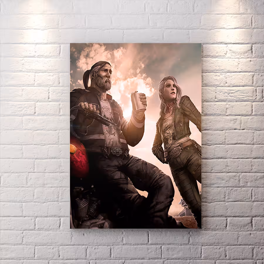 تابلو برای اتاق گیمینگ طرح بازی دد بای دی لایت BAs-4981