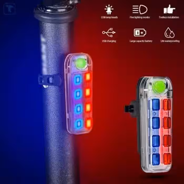 چراغ دوچرخه مدل QX-W08B پلیسی