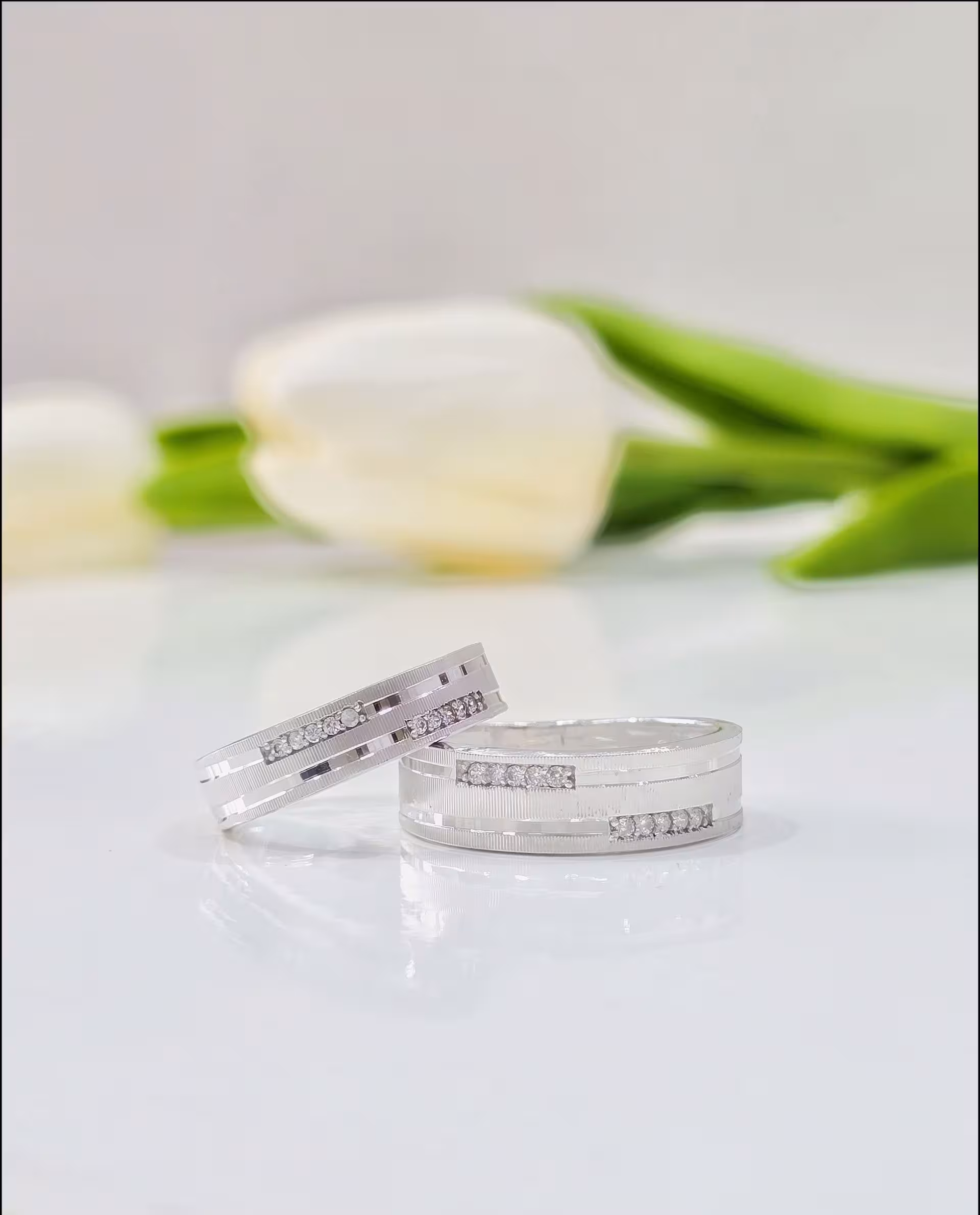 حلقه ست ازدواج نقره کد 00155