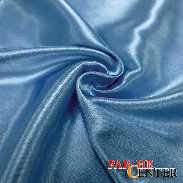 پارچه ساتن آبی روشن کد9