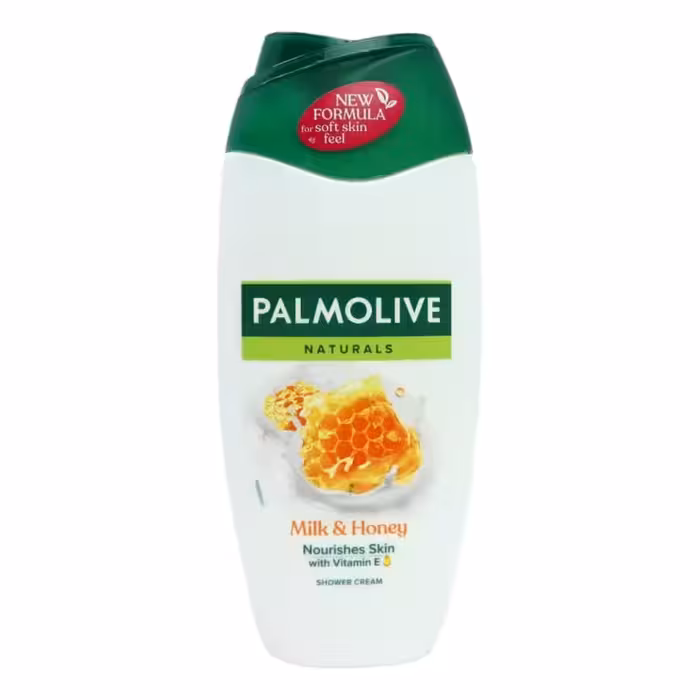 ژل دوش طبیعی پالمولیو شیر و عسل حجم 250 میل