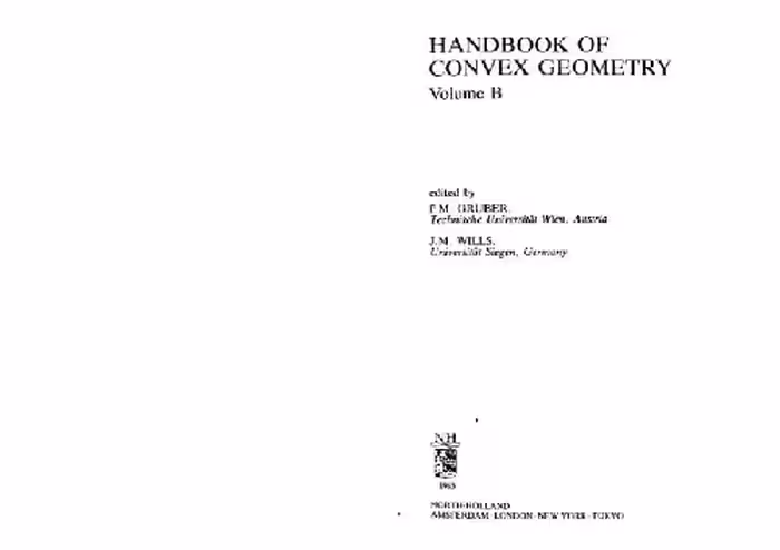 خرید و دانلود نسخه کامل کتاب Handbook of Convex Geometry