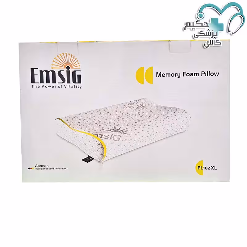 بالش طبی مموری فوم امسیگ مدل EMSIG PL102 XL (سایز  ایکس لارج)