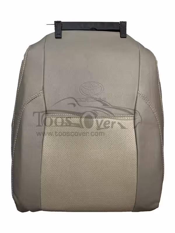 روکش صندلی خودرو تویوتا کرولا 2014 تا 2018 چرم کرم کد 1536