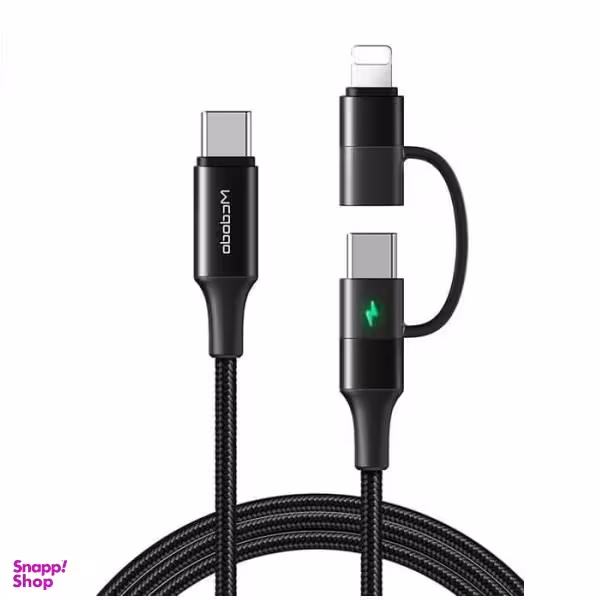 کابل تبدیل USB-C به لایتنینگ/USB-C مک دودو مدل CA-7120 طول 1.2 متر