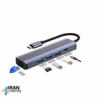 هاب 5 پورت Type-c مدل BYL-2302 با طراحی سبک و کوچک