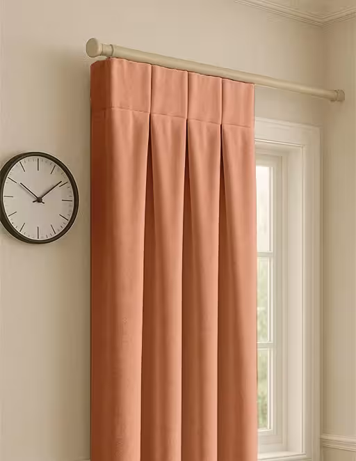 پرده پلیسه مخمل ساده کالباسی (گلبهی)