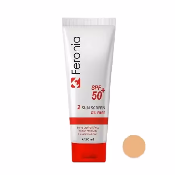 کرم ضد آفتاب رنگی فرونیا فاقد چربی SPF50 شماره 2