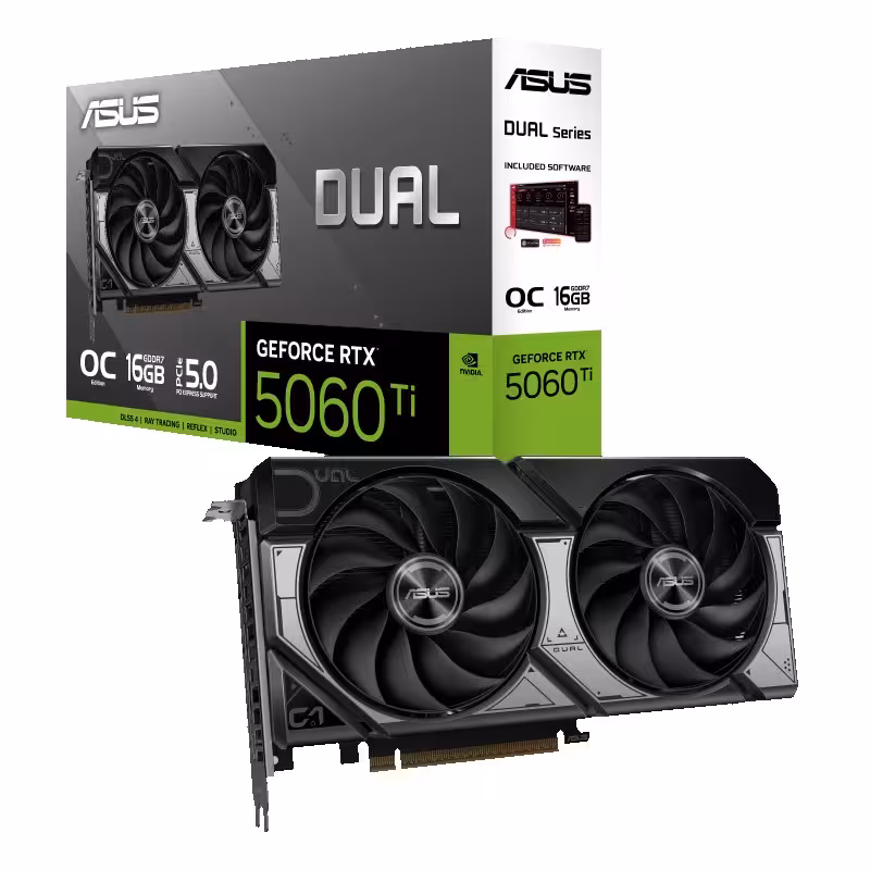 کارت گرافیک ایسوس ASUS DUAL RTX 5060 TI OC 16GB