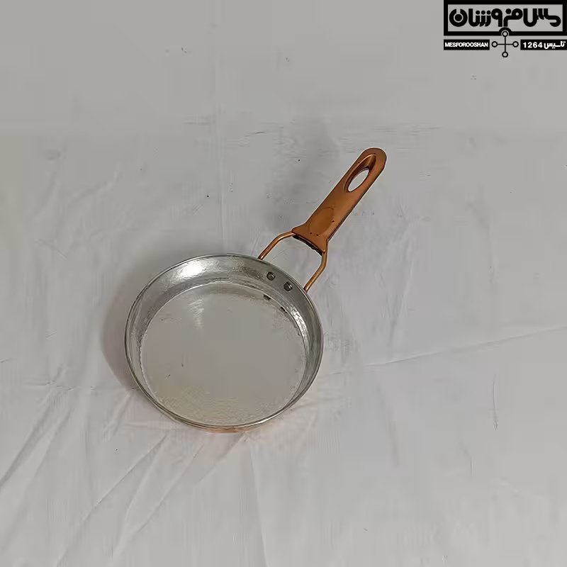 ماهیتابه مسی تک دسته سایز 4 مدل آسنات