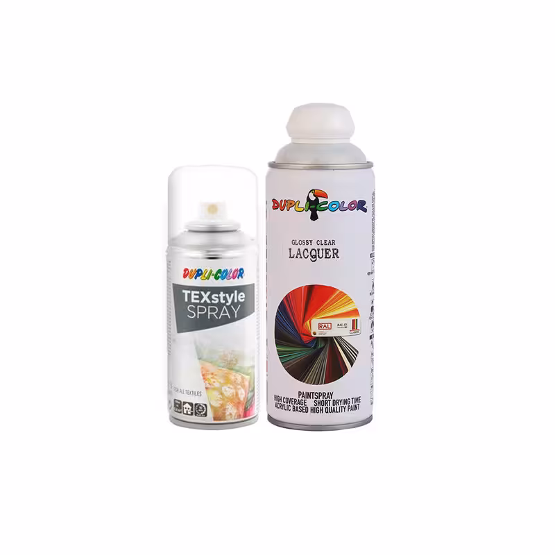 اسپری رنگ پارچه نقره ای و کلر مات دوپلی کالر مدل dupli2 حجم 400 میلی لیتر