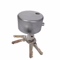 قفل گرد شید با کلید 2 شیار پله ای - سایز 85*50 مات