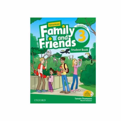 کتاب family and friends3 (student book & work book) , American , 2nd Edition