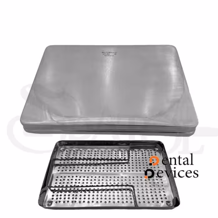سینی درب دار (سوراخ دار و بدون سوراخ) دنتال دیوایسDental Devices
