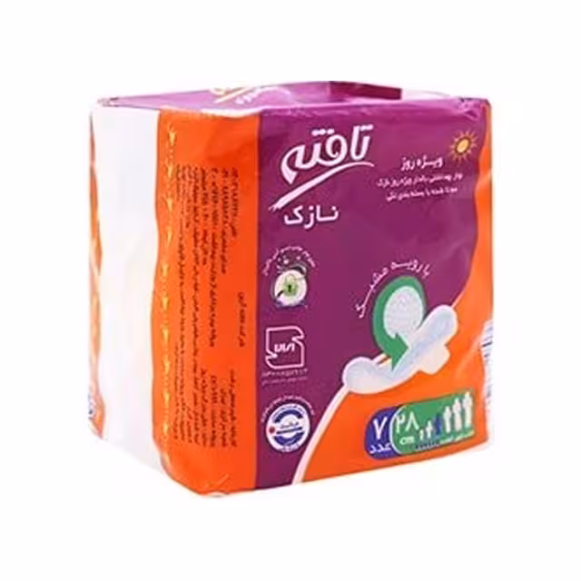 نوار بهداشتی بالدار نازک مشبک تافته ویژه روز کد 1105 بسته 7 عددی