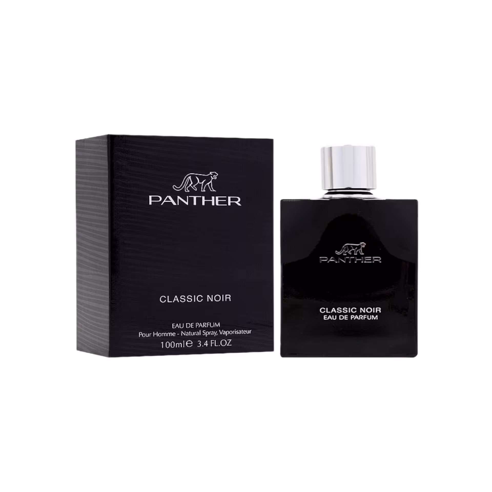 ادکلن مردانه فراگرنس ورد مدل پنتر کلاسیک نویر رایحه جگوار مشکی کلاسیک بلک حجم 100 میل