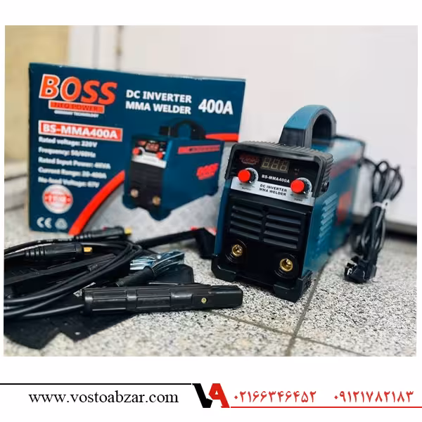 دستگاه جوش اینورتر 400 باس BOSS مدل BS-MMA400A