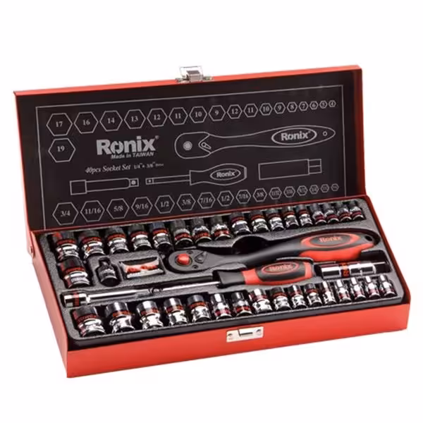 مجموعه 40 عددی آچار بکس رونیکس مدل RH2640