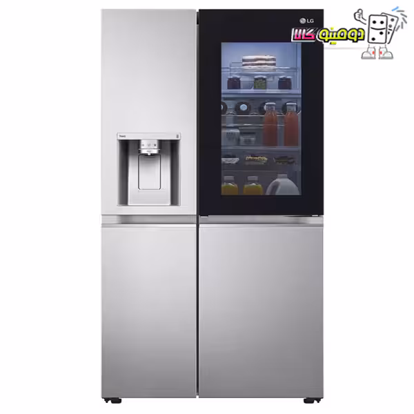 خرید یخچال فریزر ساید بای ساید ال جی مدل X267 سفید و سیلور - دومینو کالا