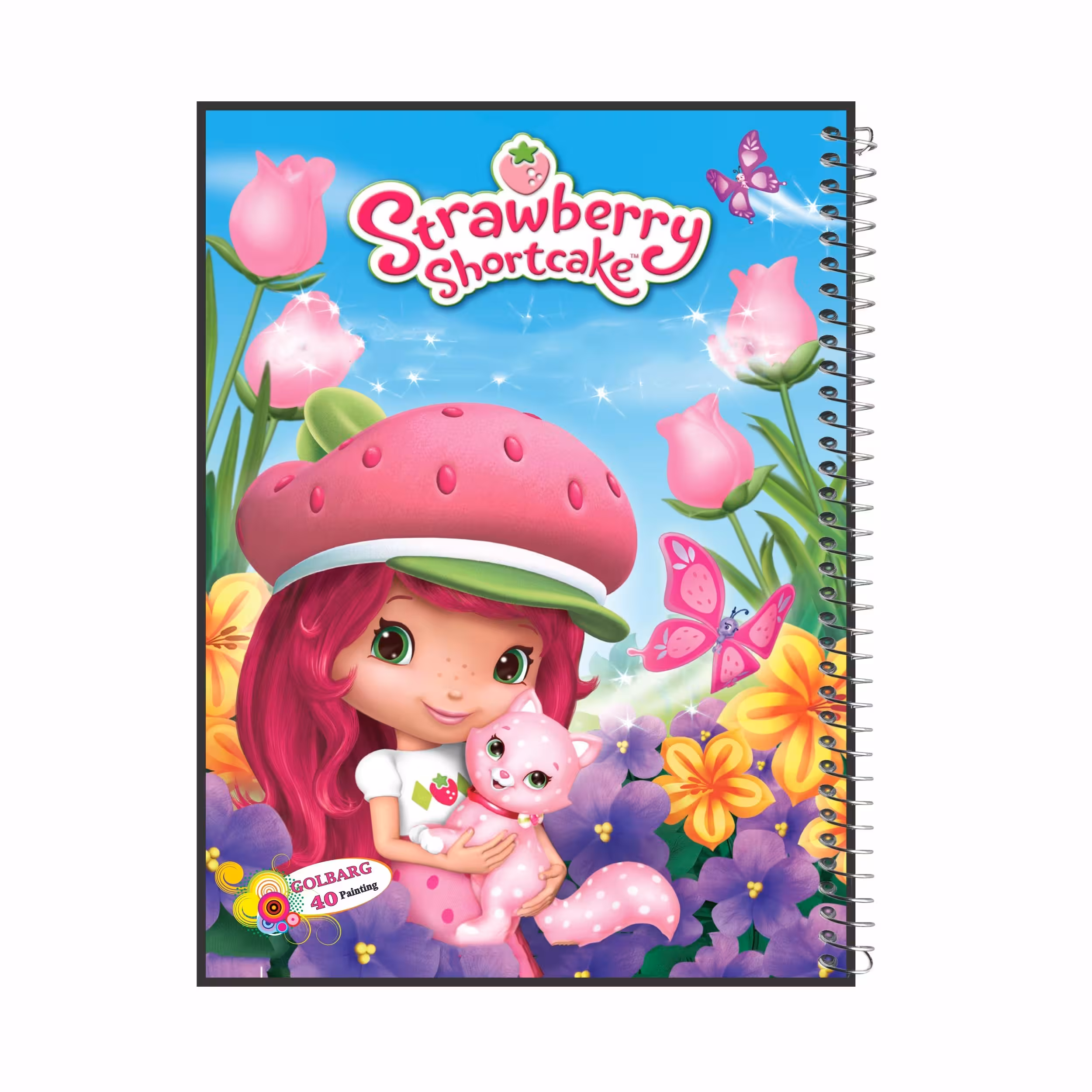  دفتر نقاشی 40 برگ طرح دخترتوت فرنگی جلد گلاسه کد  4212