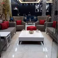 مبل 7 نفره مدل ونیز با چوب راش و فوم HR، دارای رنگبندی متنوع، ضمانت 24 ماهه