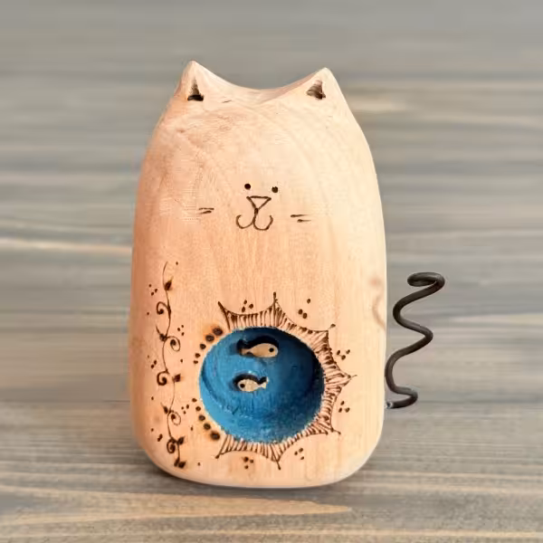 مجسمه گربه بزرگ طرح شش