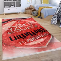 فرش چاپی اتاق پسرانه فوتبالی طرح پرسپولیس WAs-1456