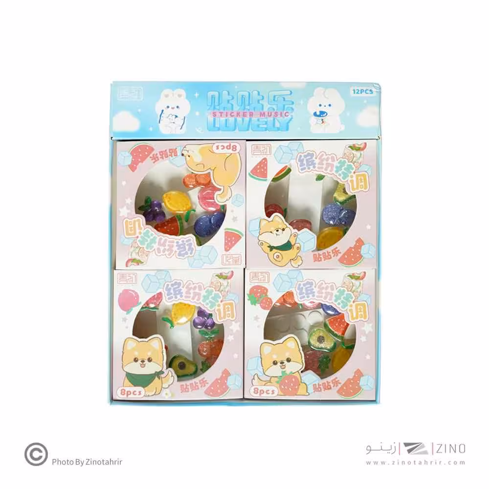 ست استیکر سرامیکی8تکه میوه کد88