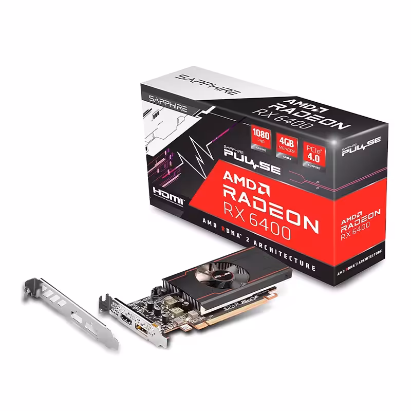 کارت گرافیک سافایر مدل PULSE AMD Radeon RX 6400 GAMING 4GB