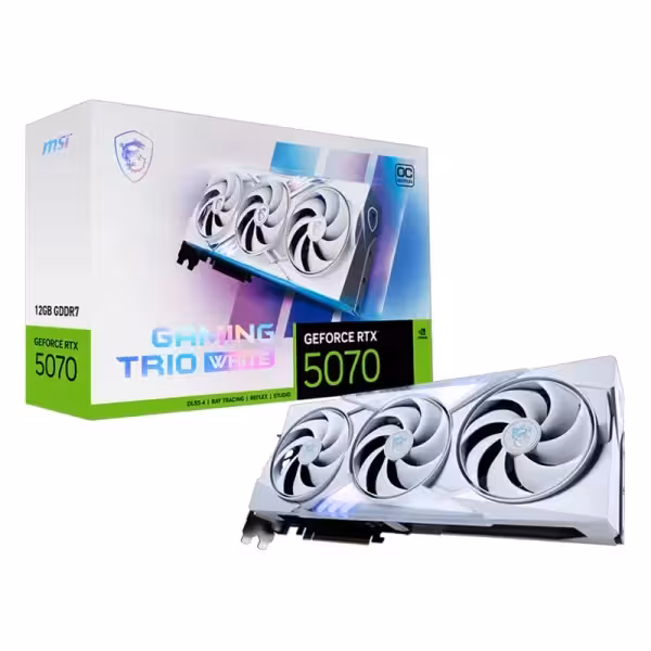 کارت گرافیک ام اس آی مدل MSI RTX 5070 GAMING TIRO OC 12G (WHITE)