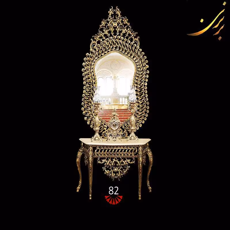 آینه و شمعدان آلومینیومی کد (82)