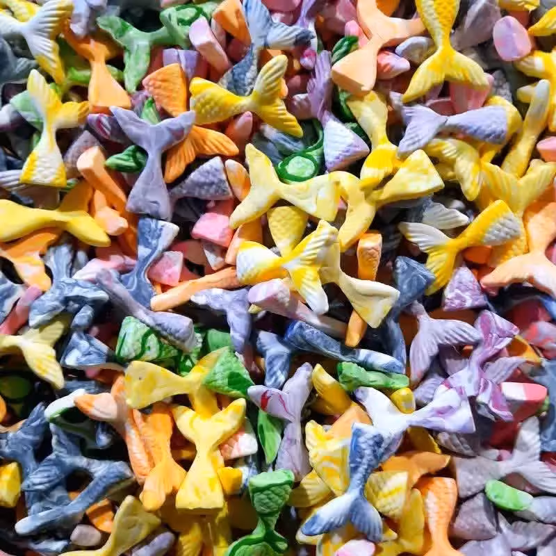 گل فوندانت تزئینی طرح دم ماهی