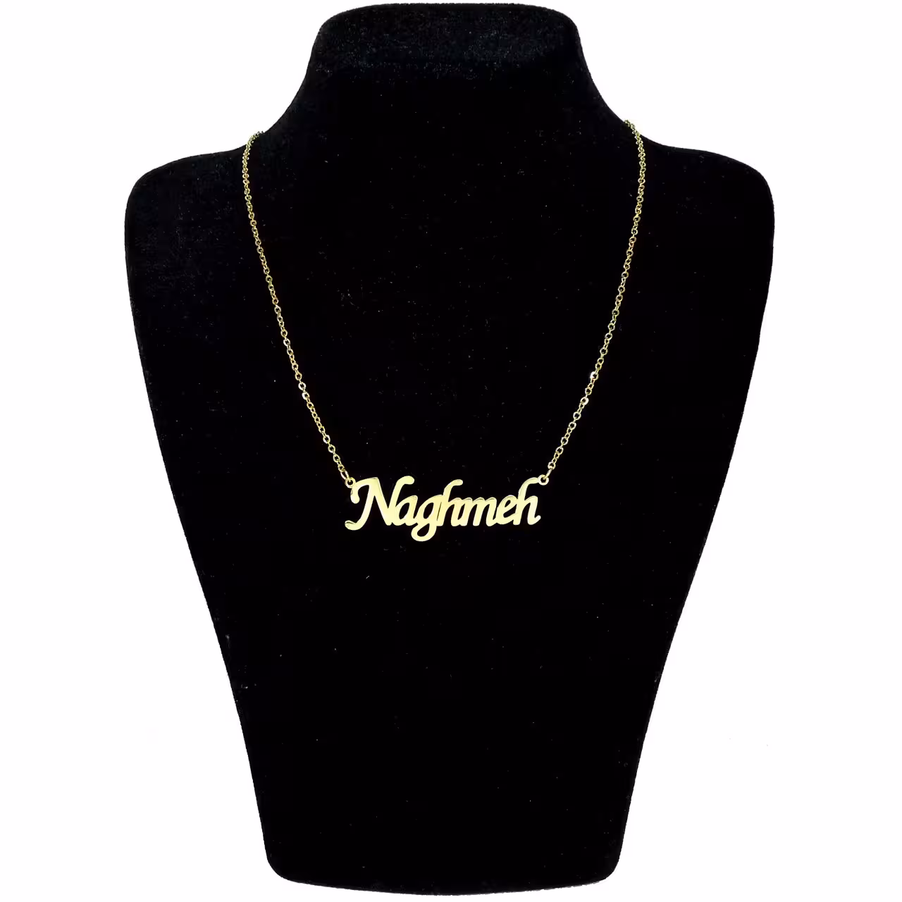 گردنبند استیل مدل اسم نغمه
