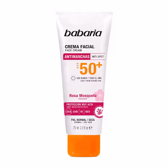 کرم ضد آفتاب و ضد لک صورت باباریا SPF50 حجم 75 میل