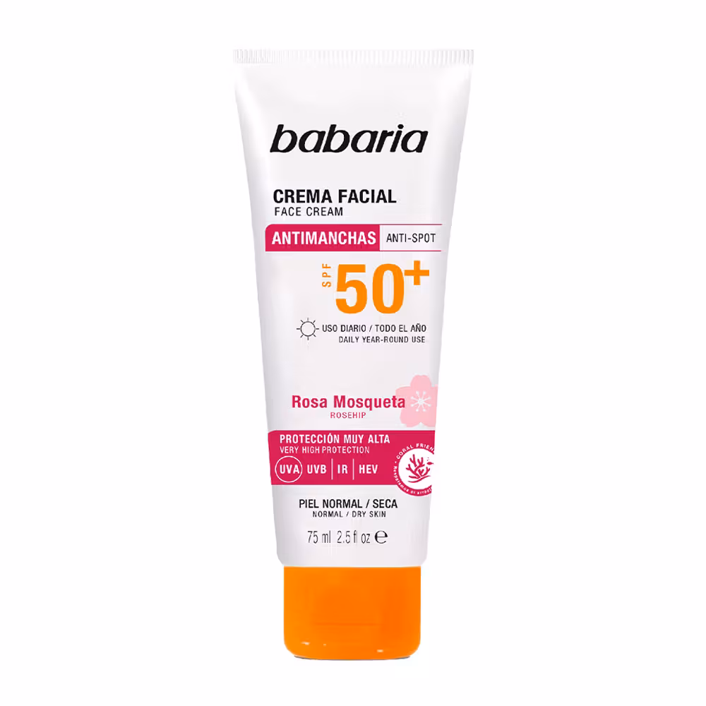 کرم ضد آفتاب و ضد لک صورت باباریا SPF50 حجم 75 میل