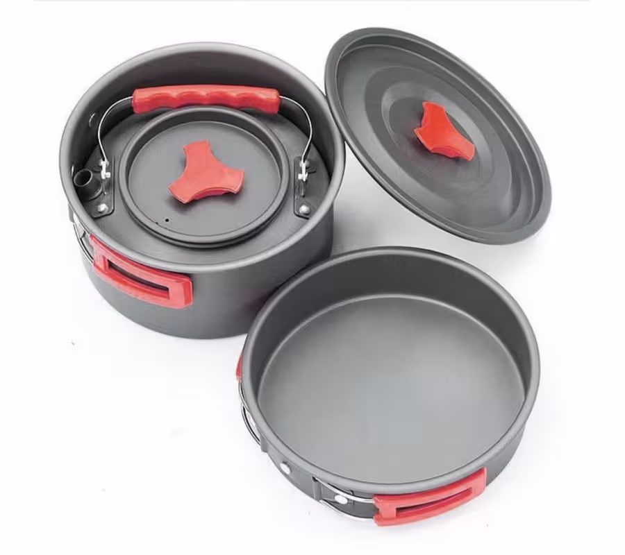 مجموعه ظروف سفری کمپینگ مدل AL-308 بسته 8 عددی