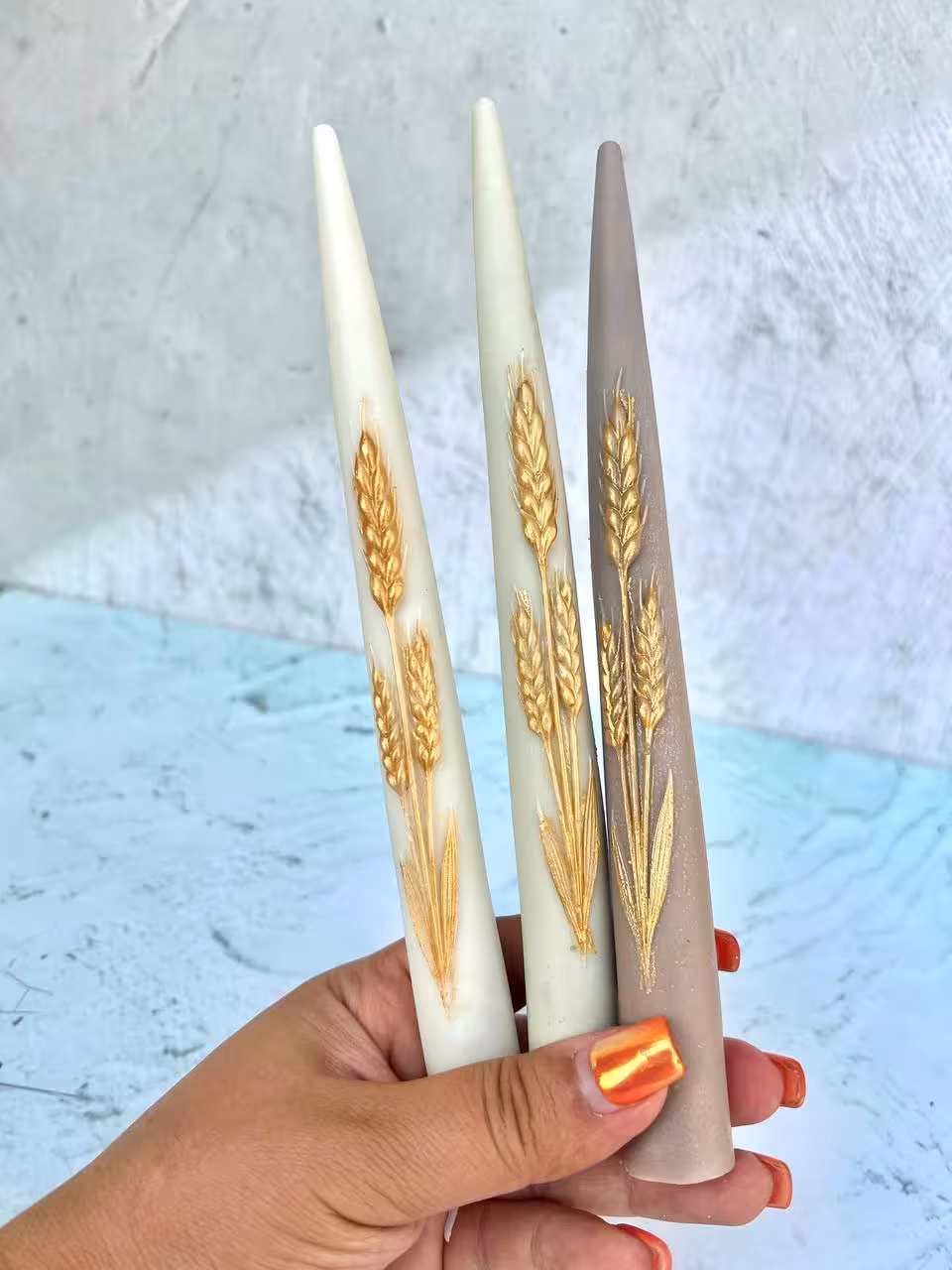 قالب سیلیکونی شمع قلمی گندم