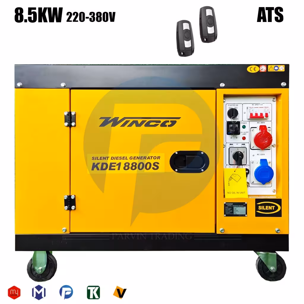 موتور برق گازوئیلی 8.5 کیلووات سایلنت وینکو مدل KDE18800S