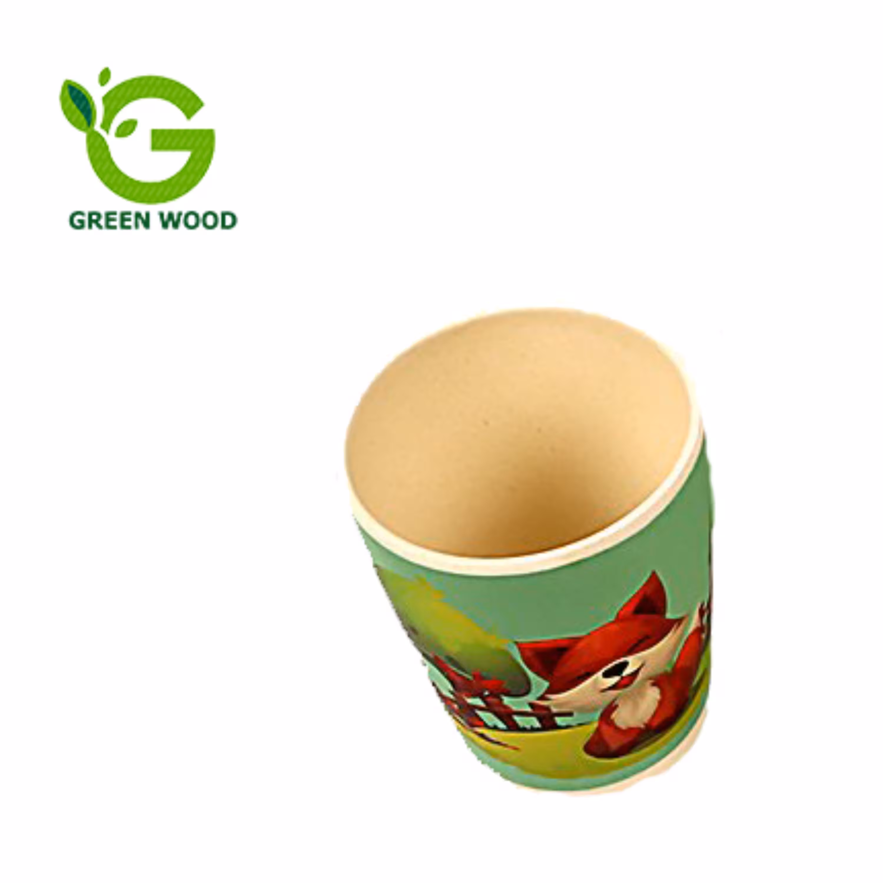 لیوان کودک بامبو فایبر (ظرف کودک) طرح روباه کد Gw120401003