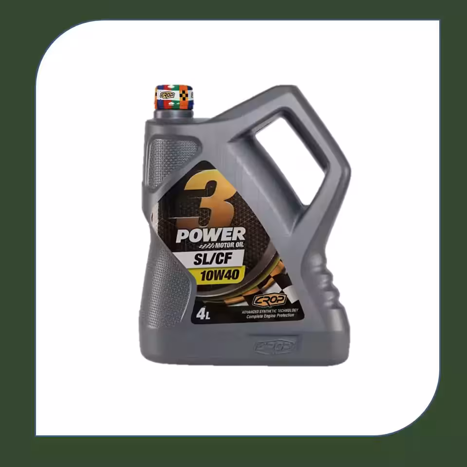 روغن موتور کراپ 10W40 power3 چهار لیتری SL-فروشگاه اینترنتی کارنوئل CARnoel