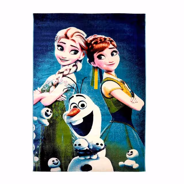 فرش ماشینی دنیای فرش طرح آنا و السا