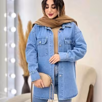 مانتو اسپرت زنانه جین مدل طرح جین