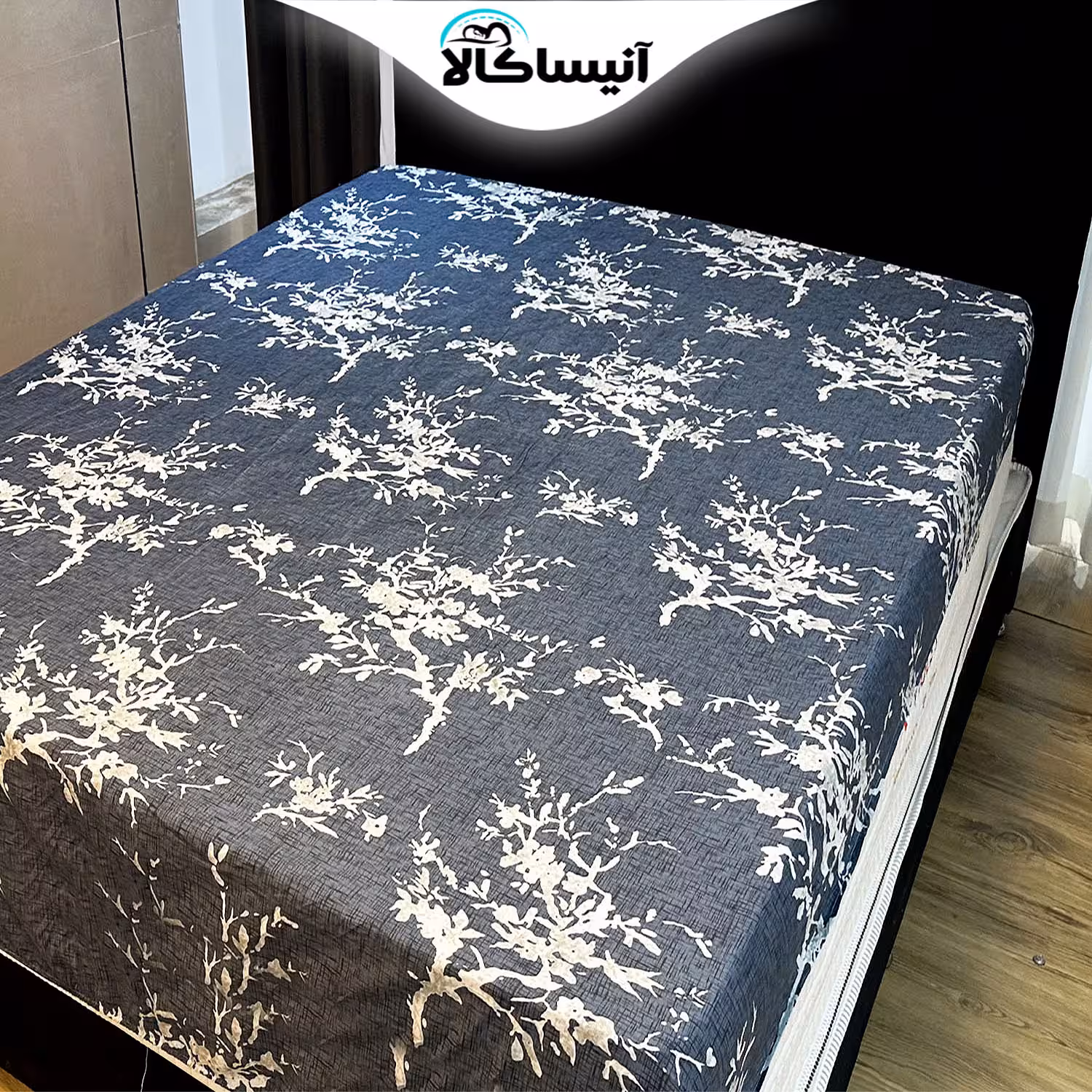 ملحفه روتشکی کشدوزآنیسا کد 01 یکنفره سایز 200×90 سانتی متر