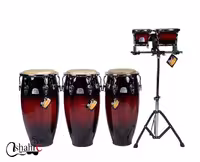 تومبا سه تايي با بانگو و پايه مدل Elite Congas Pearl