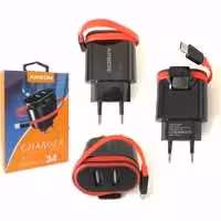 آداپتور شارژ 2پورت با کابل Type C 3.4A Arson AN-06