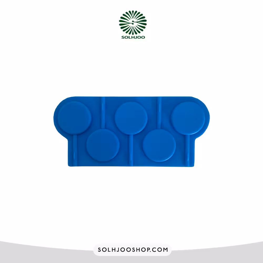 قالب سیلیکونی آبنبات گرد ساده متوسط 5 خانه