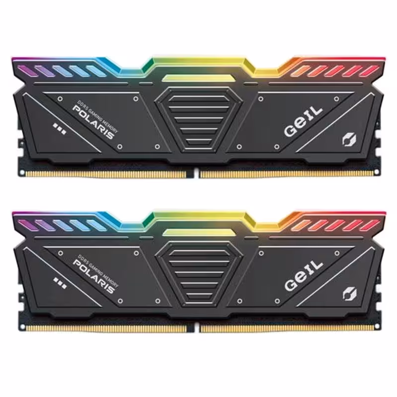 رم دسکتاپ DDR5 دو کاناله 6000 مگاهرتز GEIL POLARIS ظرفیت 32 گیگابایت