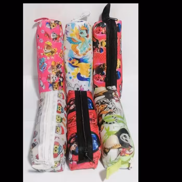 جامدادی پارچه ای  ضخیم چاپی(6عددی)