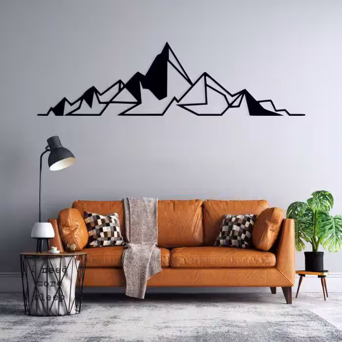 استیکر دیواری طرح رشته کوه